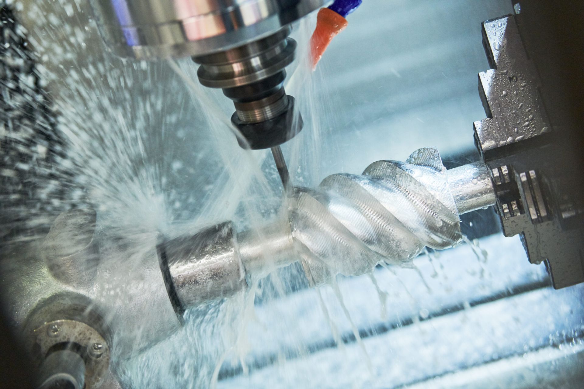 CNC machining a metal prototype part